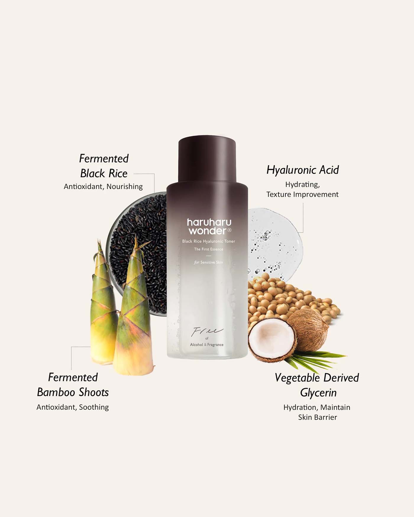 Black Rice Hyaluronic Toner For Sensitive Skin